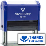 Vivid Stamp Thanks for Caring Teacher Feedback Self-Inking Rubber Stamps