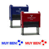 Vivid Stamp Muy Bien! Spanish School Self-Inking Rubber Stamps