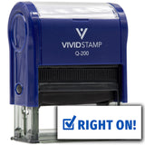 Vivid Stamp Right On! Self-Inking Rubber Stamps