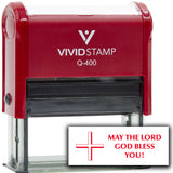 Vivid Stamp May The Lord God Bless You! Self Inking Rubber Stamp