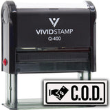 Rubber Stamp C.O.D. (Cash On Delivery) Self Inking Rubber Stamp