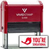Vivid Stamp You’re Sensational Self Inking Rubber Stamp
