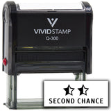 Vivid Stamp Second Chance Self Inking Rubber Stamp