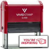 Vivid Stamp You’re Inspiring Self Inking Rubber Stamp