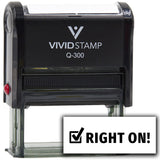 Vivid Stamp Right On! Self-Inking Rubber Stamps