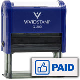 Paid (Thumbs Up) Self Inking Rubber Stamp