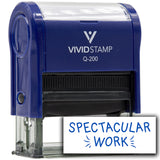 Vivid Stamp Spectacular Work Self Inking Rubber Stamp