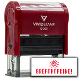 Vivid Stamp Breathtaking! Self Inking Rubber Stamp