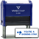 Vivid Stamp You’re a Shining Star Self Inking Rubber Stamp