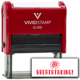 Vivid Stamp Breathtaking! Self Inking Rubber Stamp