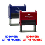 Vivid Stamp No Longer At This Address Business Self-Inking Rubber Stamps