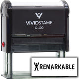 Vivid Stamp Remarkable Self Inking Rubber Stamp