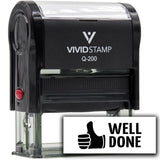 Vivid Stamp Well Done Teacher Feedback Self-Inking Rubber Stamps