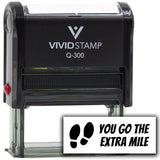 Vivid Stamp You Go the Extra mile Self Inking Rubber Stamp