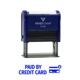 Vivid Stamp Paid By Credit Card Business Self-Inking Rubber Stamps