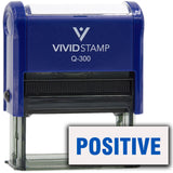 Positive Self-Inking Office Rubber Stamp