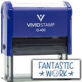 Vivid Stamp Fantastic Work Self Inking Rubber Stamp