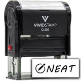 Vivid Stamp Neat Self Inking Rubber Stamp