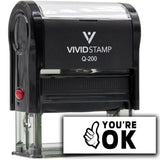 Vivid Stamp You?re OK Stamps For Grading Self-Inking Rubber Stamps