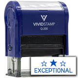 Vivid Stamp Exceptional Self Inking Rubber Stamp