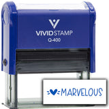 Vivid Stamp Marvelous Self Inking Rubber Stamp