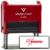 Vivid Stamp Wonderful! Self Inking Rubber Stamp