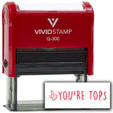 Vivid Stamp You’re Tops Self-Inking Rubber Stamps