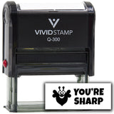 Vivid Stamp You’re Sharp Self Inking Rubber Stamp