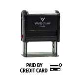 Vivid Stamp Paid By Credit Card Business Self-Inking Rubber Stamps