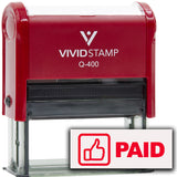 Paid (Thumbs Up) Self Inking Rubber Stamp