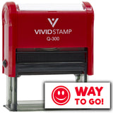 Vivid Stamp Way to Go! Self-Inking Rubber Stamps