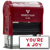 Vivid Stamp You?re a Joy Stamps For Grading Self-Inking Rubber Stamps