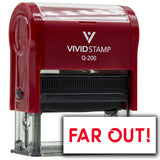 Vivid Stamp Far Out! Self-Inking Rubber Stamps