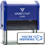 Vivid Stamp You’re Inspiring Self Inking Rubber Stamp