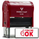 Vivid Stamp You?re OK Stamps For Grading Self-Inking Rubber Stamps