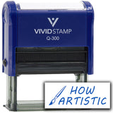 Vivid Stamp How Artistic Self Inking Rubber Stamp