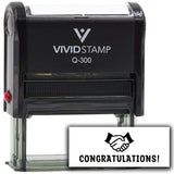 Vivid Stamp Congratulations! Stamps For Grading Self-Inking Rubber Stamps