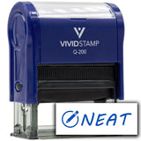 Vivid Stamp Neat Self Inking Rubber Stamp