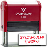 Vivid Stamp Spectacular Work Self Inking Rubber Stamp