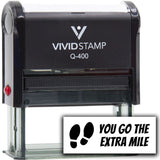 Vivid Stamp You Go the Extra mile Self Inking Rubber Stamp