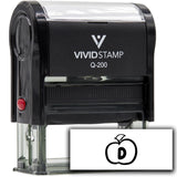 Vivid Stamp D Teacher Stamps for Grading Self-Inking Rubber Stamps