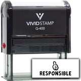 Vivid Stamp Responsible Self Inking Rubber Stamp