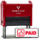 Paid (Thumbs Up) Self Inking Rubber Stamp