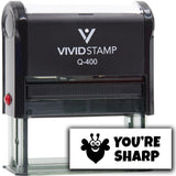 Vivid Stamp You’re Sharp Self Inking Rubber Stamp