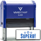 Vivid Stamp Superb! Teacher Feedback Self-Inking Rubber Stamps