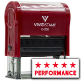 Vivid Stamp Performance Self Inking Rubber Stamp