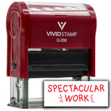 Vivid Stamp Spectacular Work Self Inking Rubber Stamp