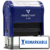 Vivid Stamp Remarkable Self Inking Rubber Stamp