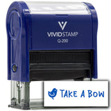 Vivid Stamp Take a Bow Stamps For Grading Self-Inking Rubber Stamps