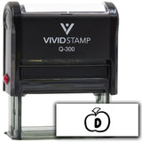 Vivid Stamp D Teacher Stamps for Grading Self-Inking Rubber Stamps